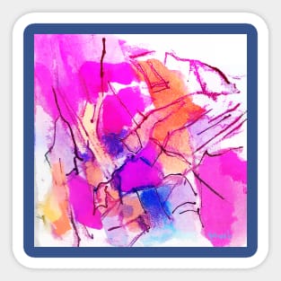 Summer colours abstract Sticker